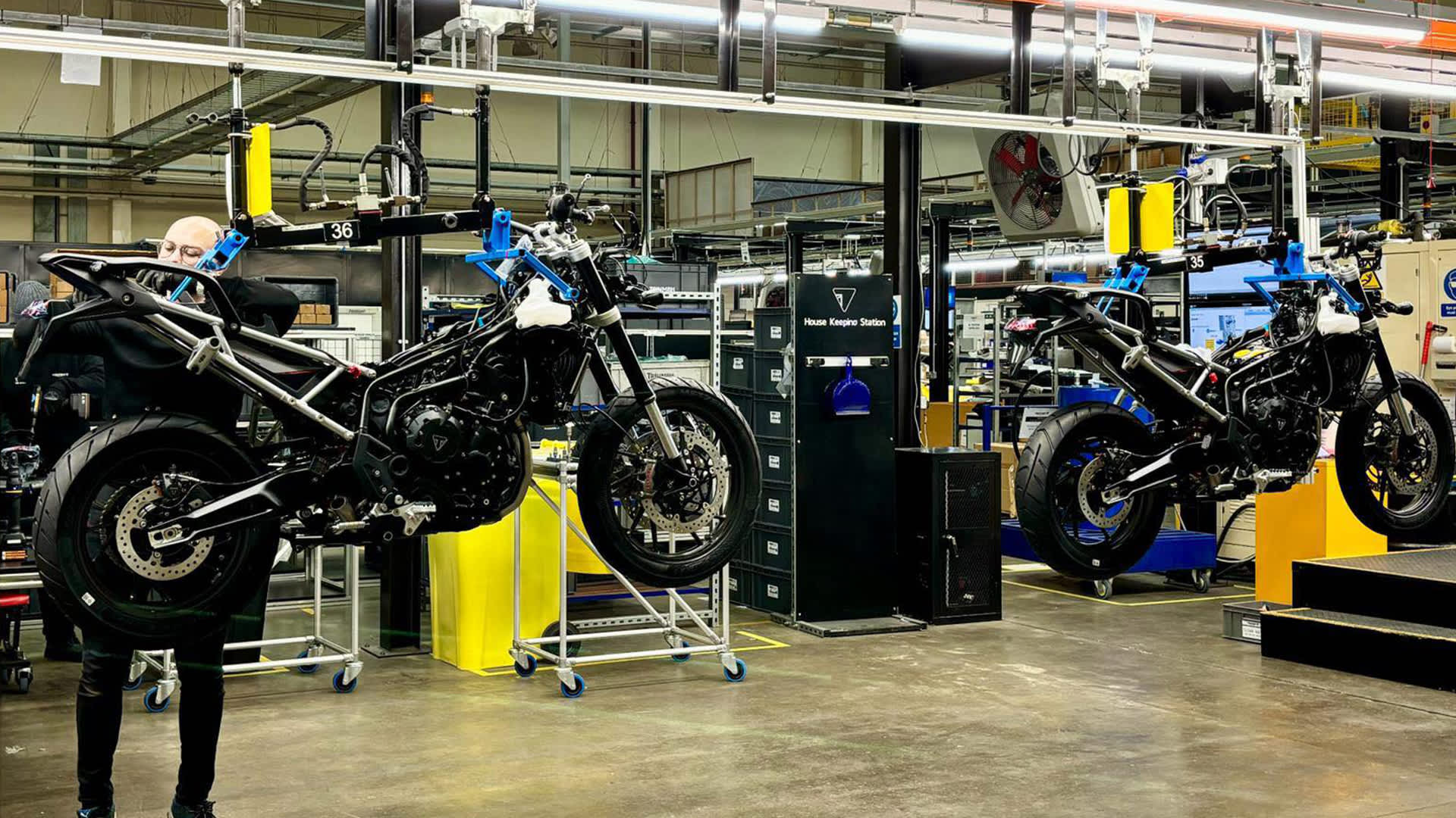 Triumph Factory Visitor Experience factory floor